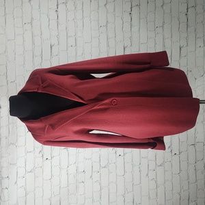 New York and Company Size M Burgundy Sweater Blazer